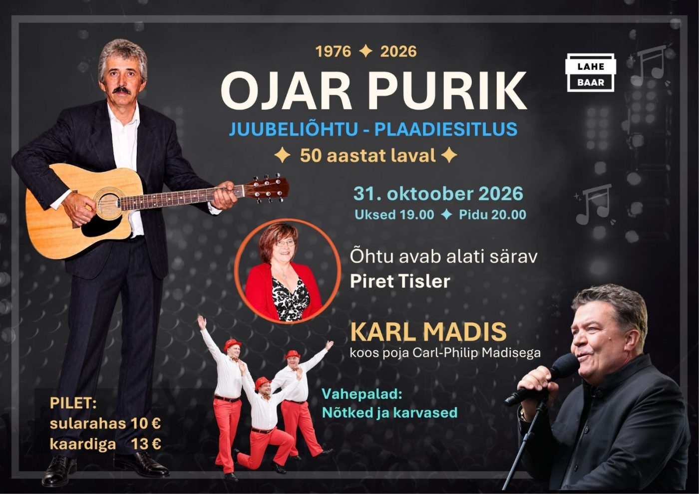 Ojar Puriku 50 aastat laval juubeliõhtu ja plaadiesitlus